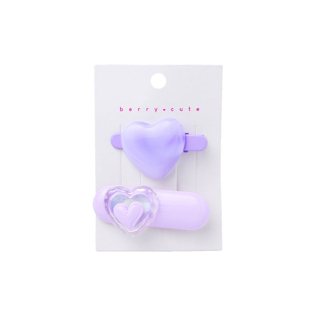 Stroberi List Love Hair Clip Set