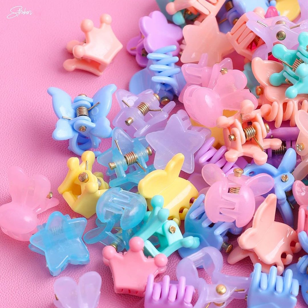 Stroberi Mini Colorful Set Hair Clip