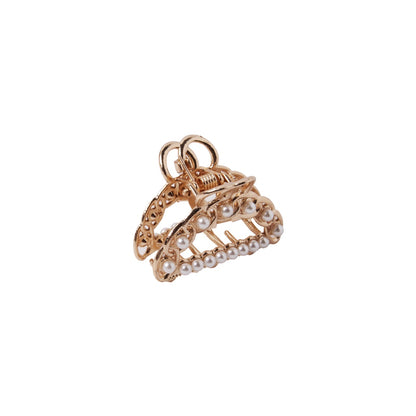 Stroberi Mini Rhinestone Pearl Hair Clip
