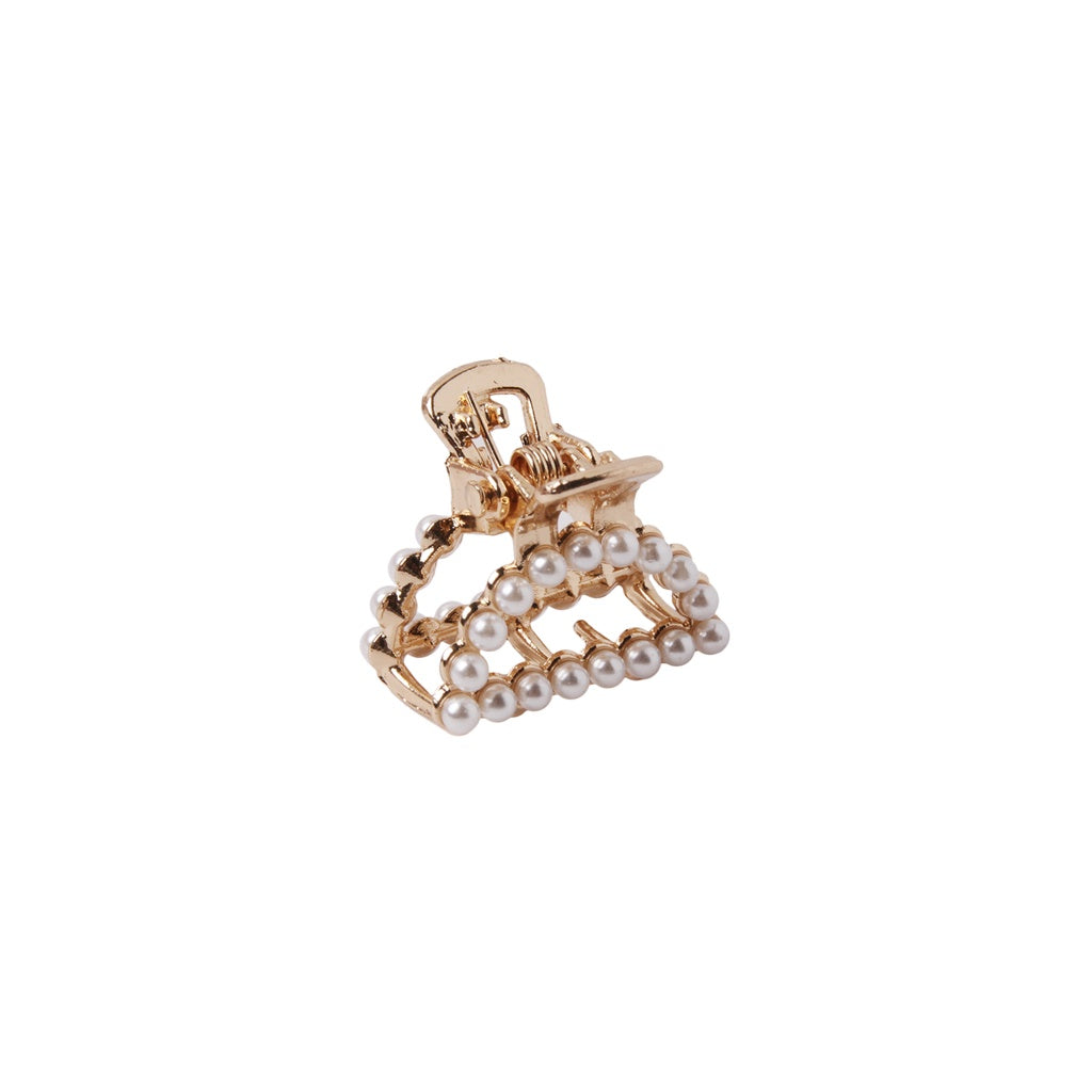 Stroberi Mini Rhinestone Pearl Hair Clip