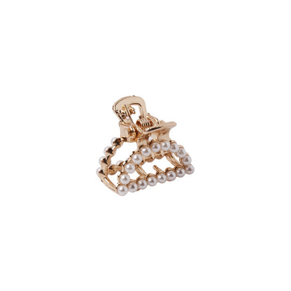 Stroberi Mini Rhinestone Pearl Hair Clip