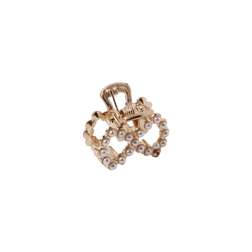 Stroberi Mini Rhinestone Pearl Hair Clip
