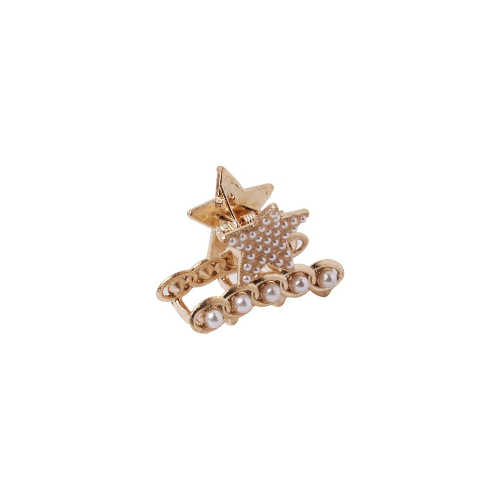 Stroberi Mini Rhinestone Pearl Hair Clip