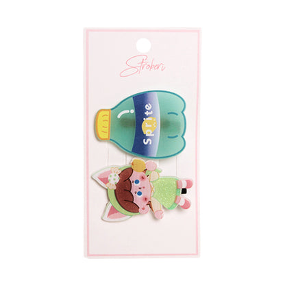 Stroberi Mix Cartoon Acrylic Hair Clip