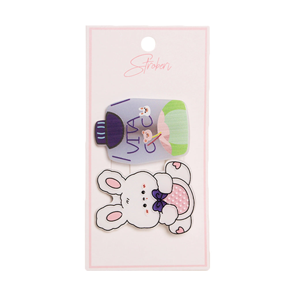 Stroberi Mix Cartoon Acrylic Hair Clip