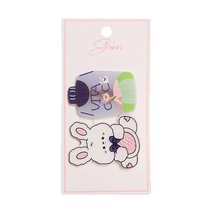 Stroberi Mix Cartoon Acrylic Hair Clip