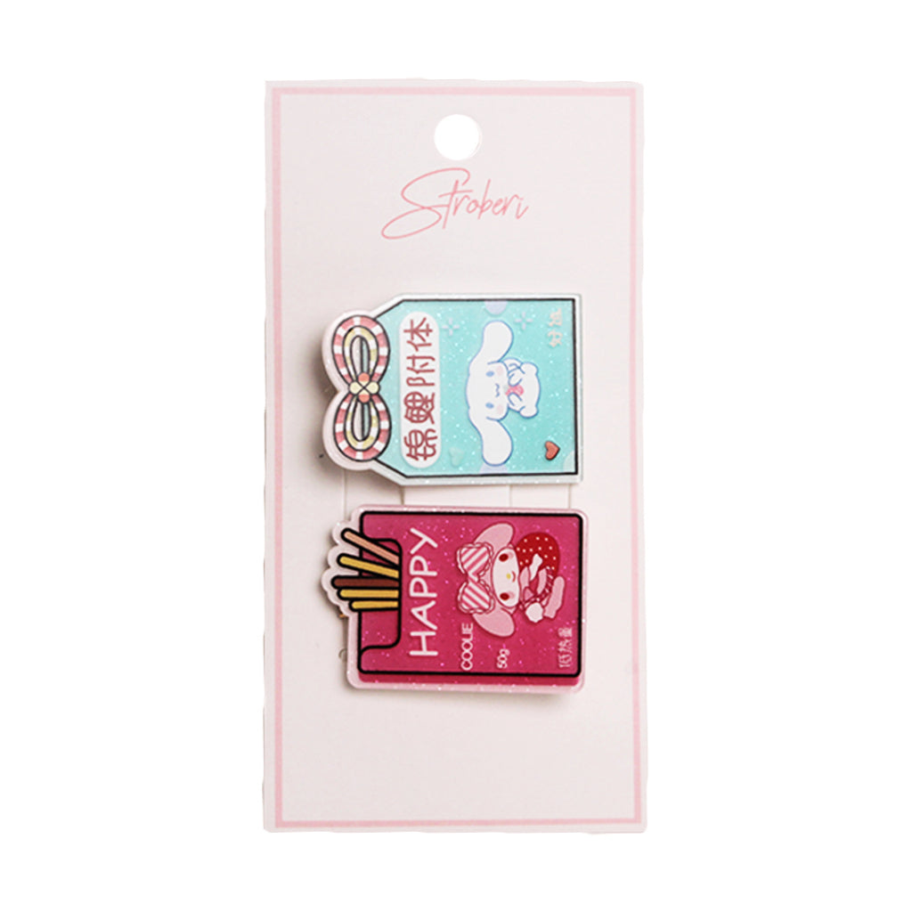 Stroberi Mix Cartoon Acrylic Hair Clip