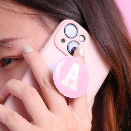 Stroberi Pastel Alphabet Popsocket