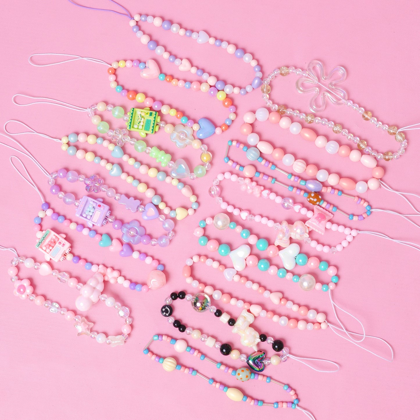 Stroberi Phone Strap Beads Accessories -3