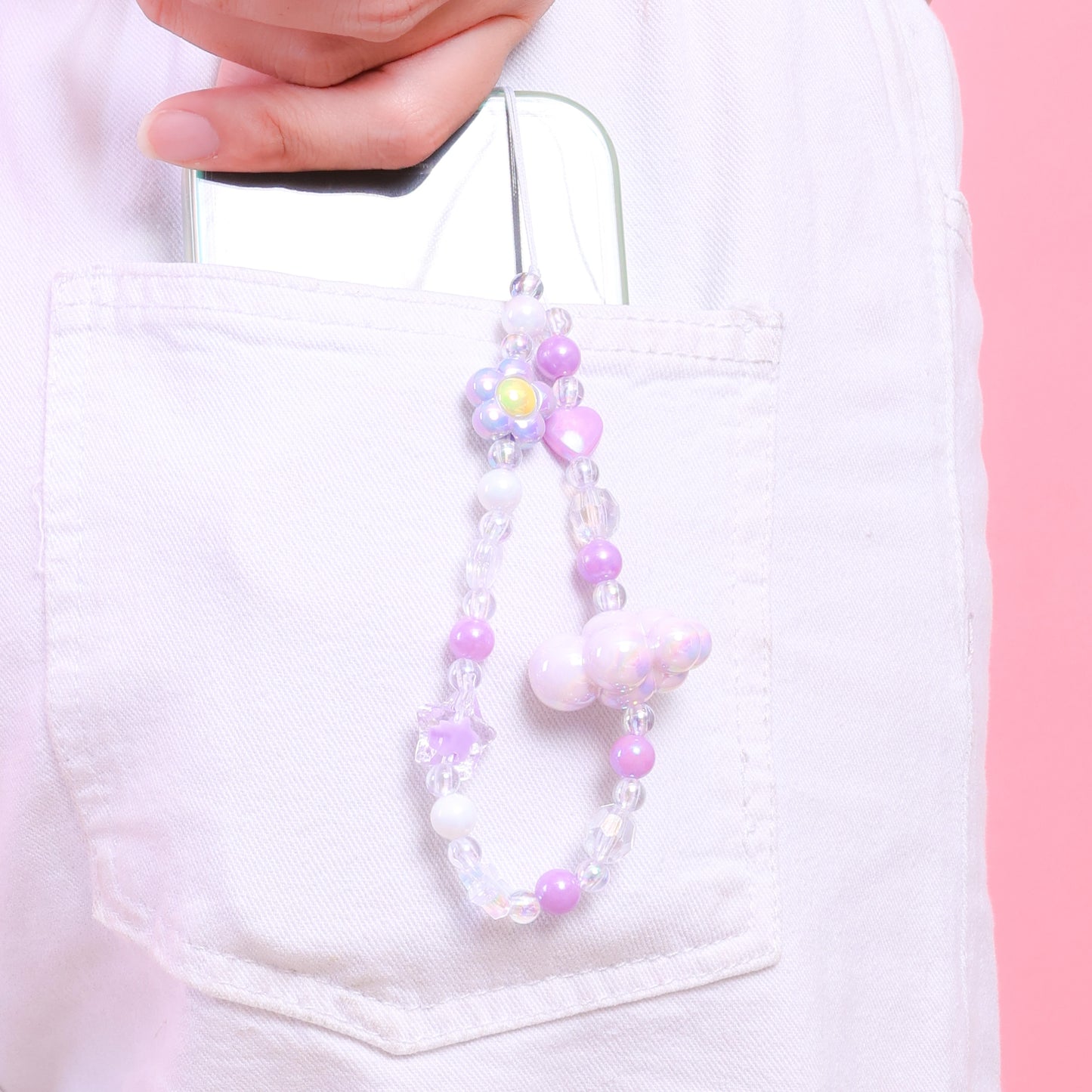 Stroberi Phone Strap Beads Accessories -3