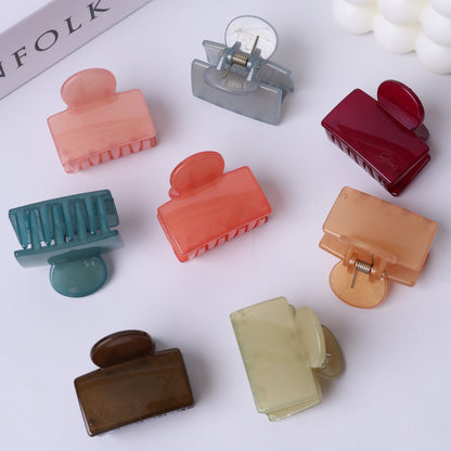Stroberi Rectangle Glitter Hair Clip