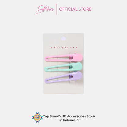 Stroberi Hole Pastel Set Hair Clip