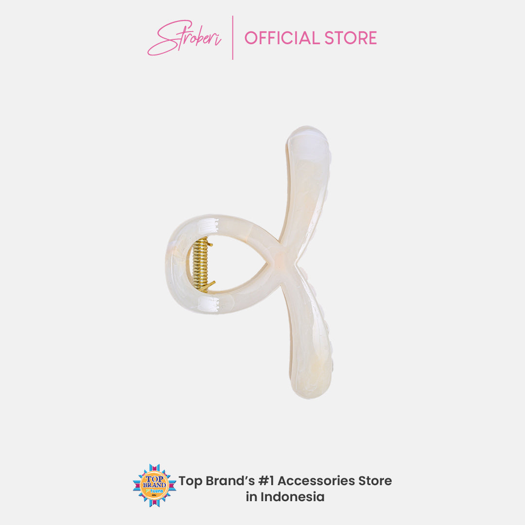Stroberi Marble Shape Hair Clip