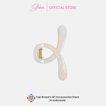Stroberi Marble Shape Hair Clip