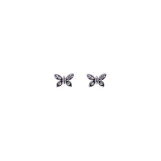 Stroberi Rhinestone Stud Earring- 1