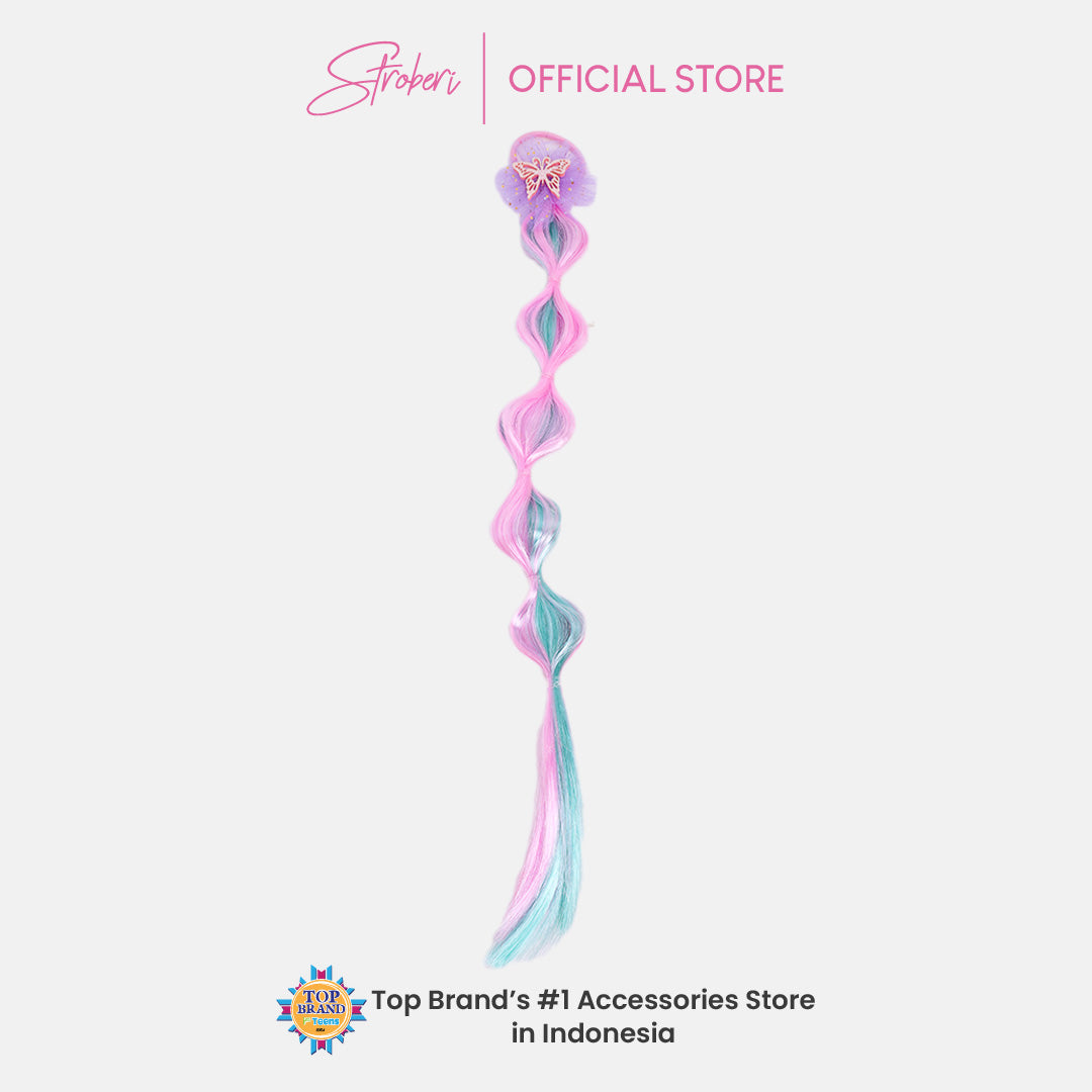 Stroberi Gradation Braid Hair Tie
