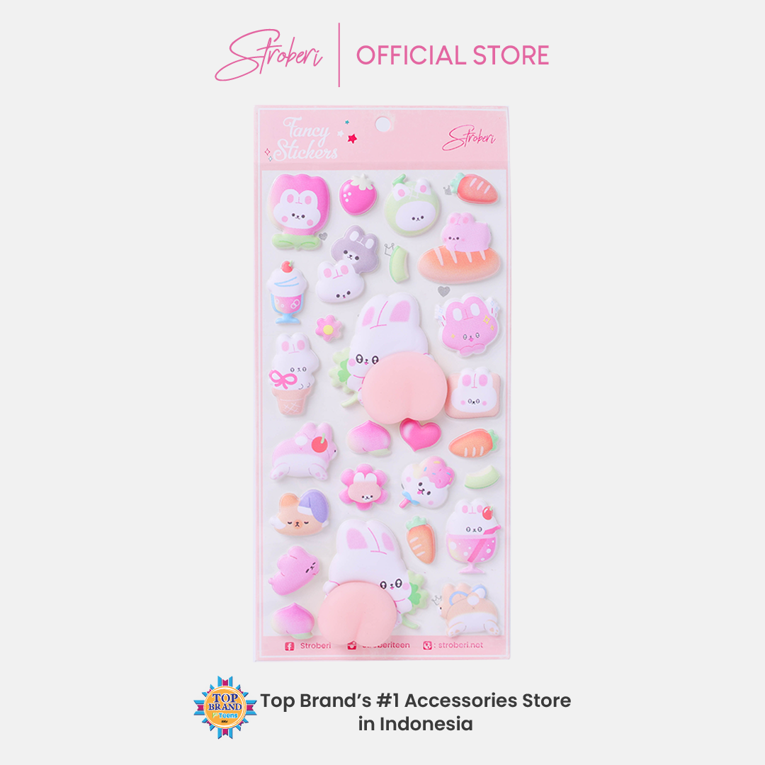 Stroberi Character Sticker -3