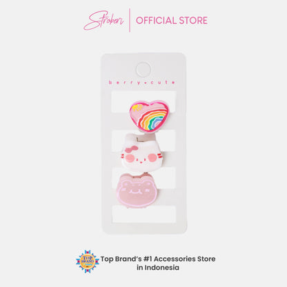Stroberi Cuteness Overload Hair Clip Set