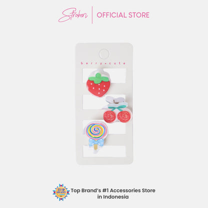 Stroberi Cuteness Overload Hair Clip Set