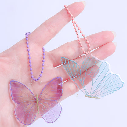 Stroberi Butterfly Series Acrylic Keychain