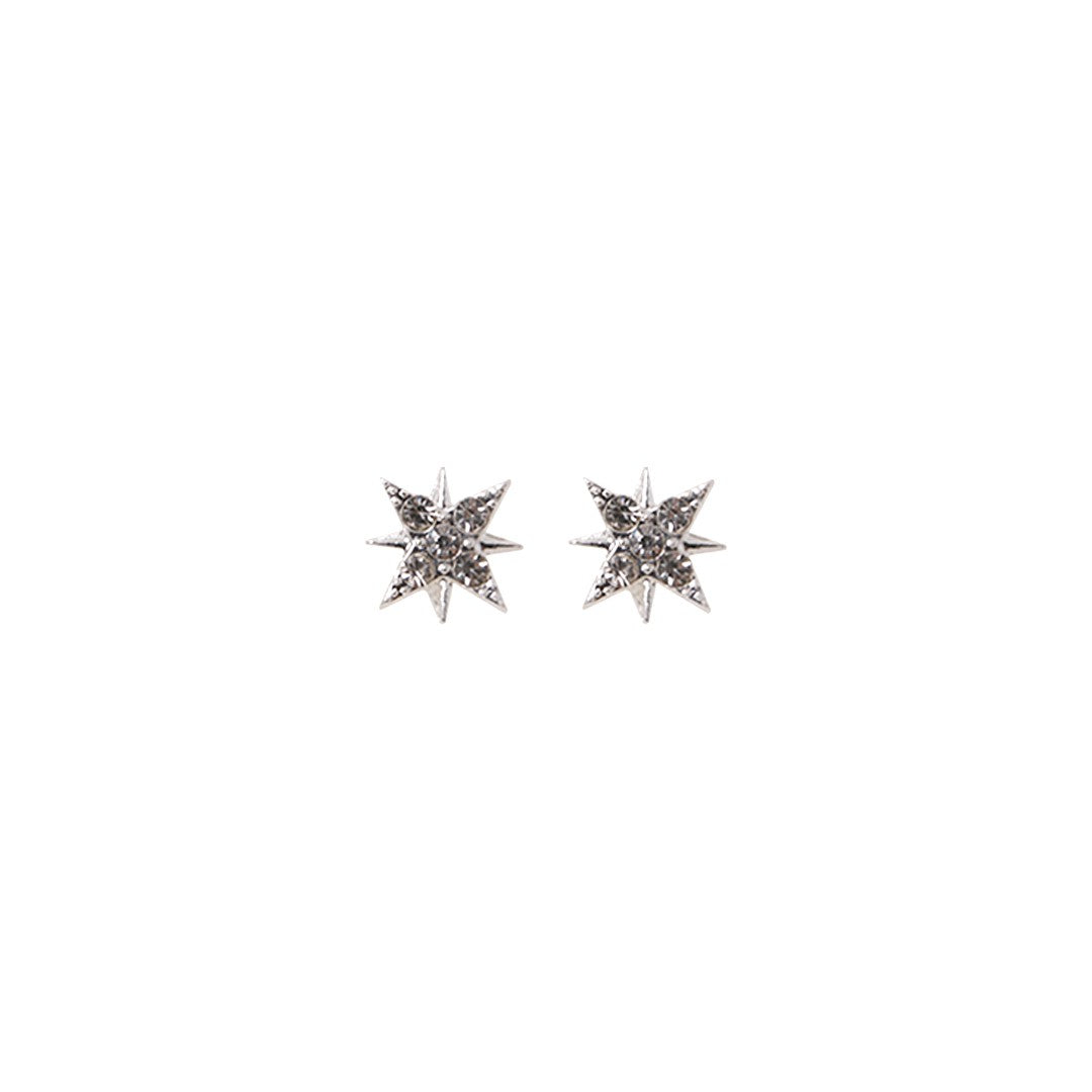 Stroberi Rhinestone Bling Stud Earring