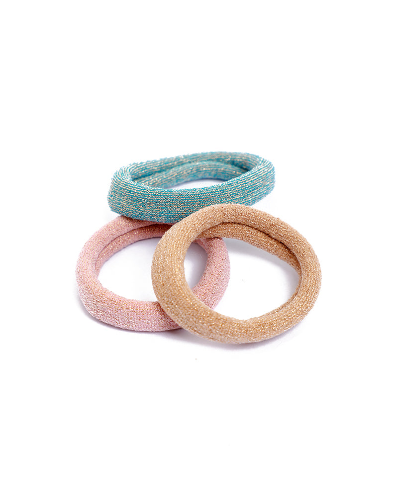 Stroberi Glitter Color Set Hair Ties