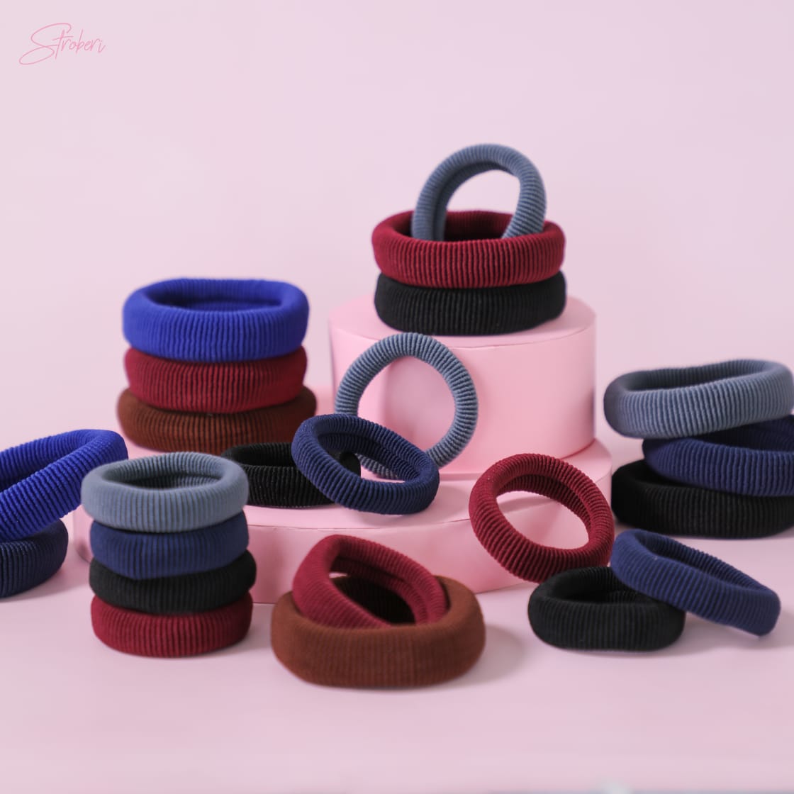 Stroberi Basic Color Set S Hair Ties