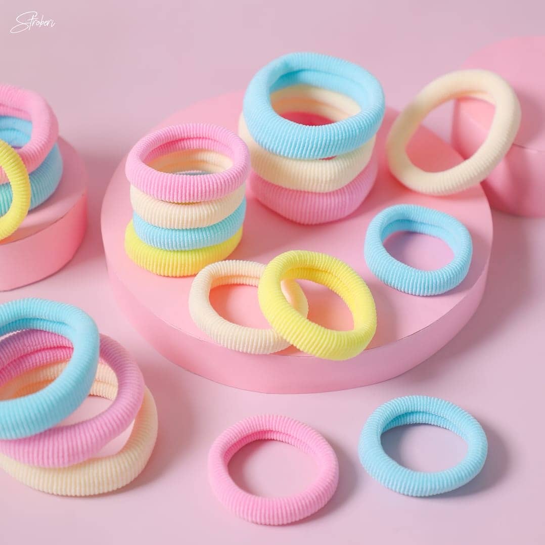 Stroberi Basic Color Set S Hair Ties
