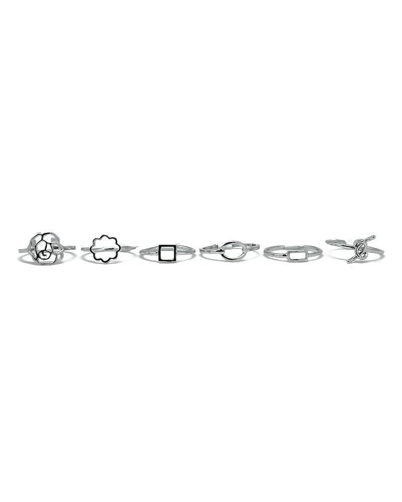 [ONLY 1 PC RANDOM] Stroberi Stainless Mix New Rings (Silver)