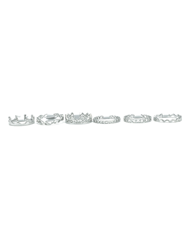 [ONLY 1 PC RANDOM] Stroberi Stainless Mix New Rings (Silver)