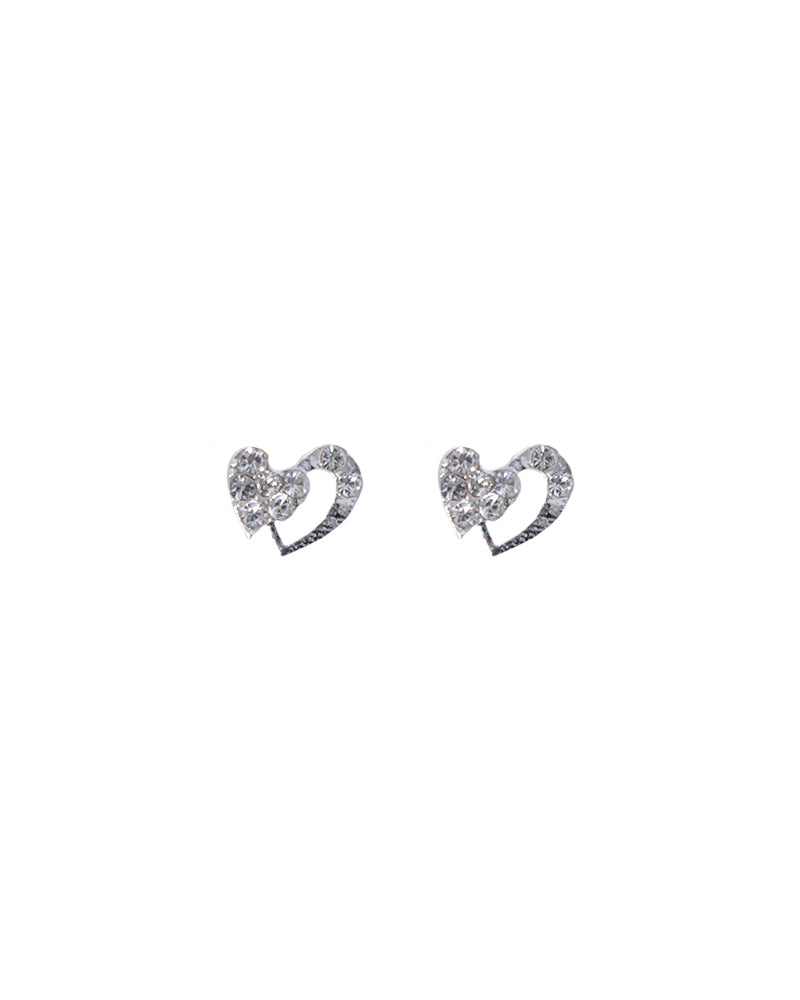 Stroberi Rhinestone Stud Earring- 1