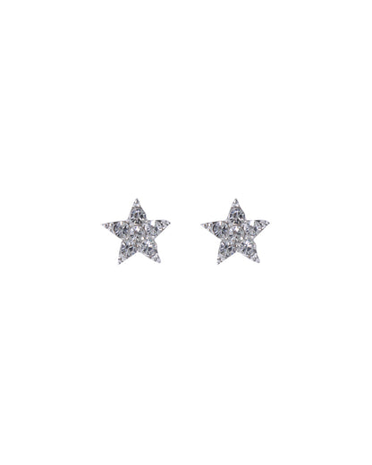 Stroberi Rhinestone Stud Earring- 1