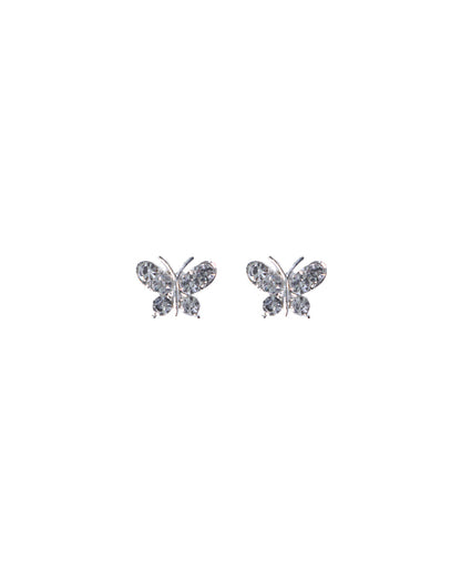 Stroberi Rhinestone Stud Earring- 1