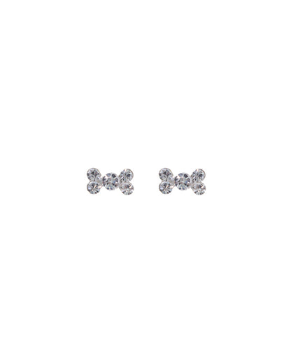 Stroberi Rhinestone Stud Earring- 1