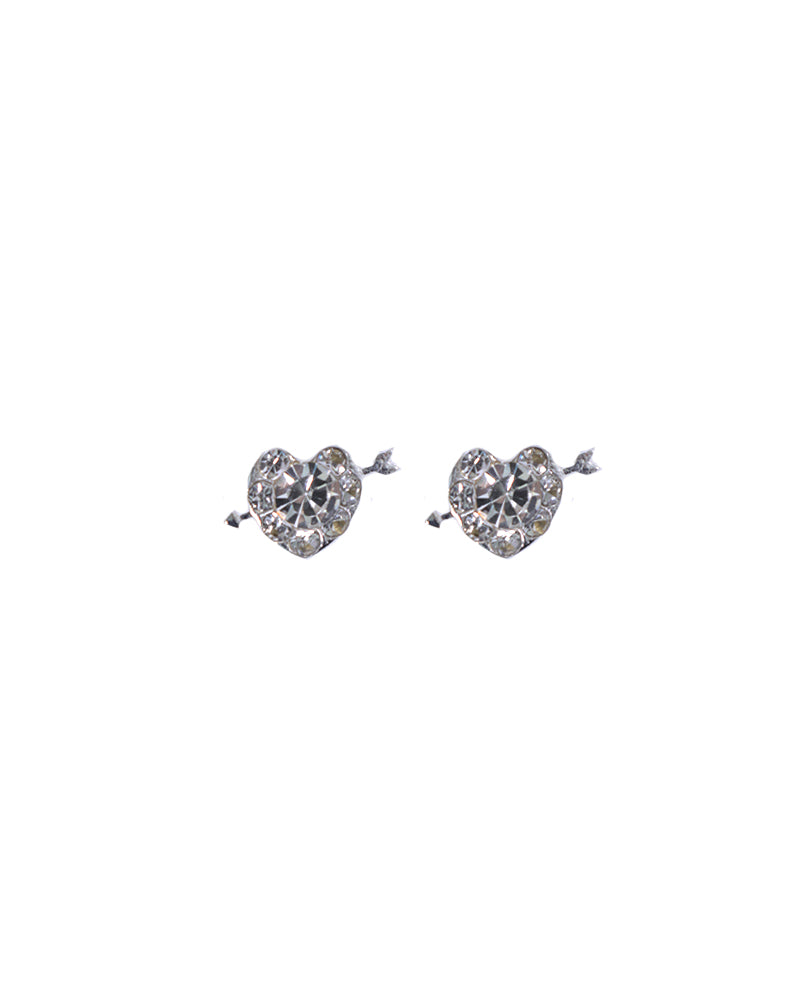 Stroberi Rhinestone Stud Earring- 1