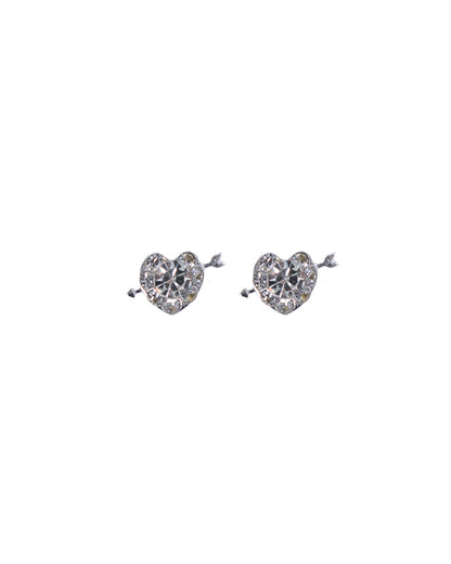 Stroberi Rhinestone Stud Earring- 1