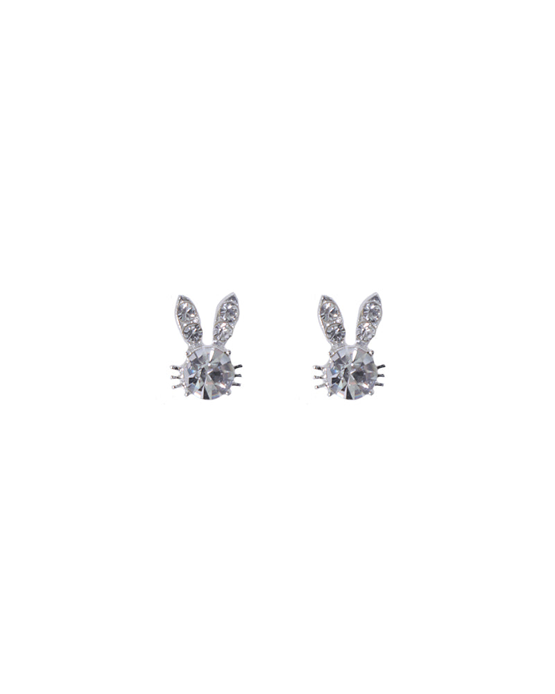 Stroberi Rhinestone Stud Earring- 1