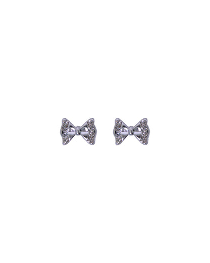 Stroberi Rhinestone Stud Earring- 1