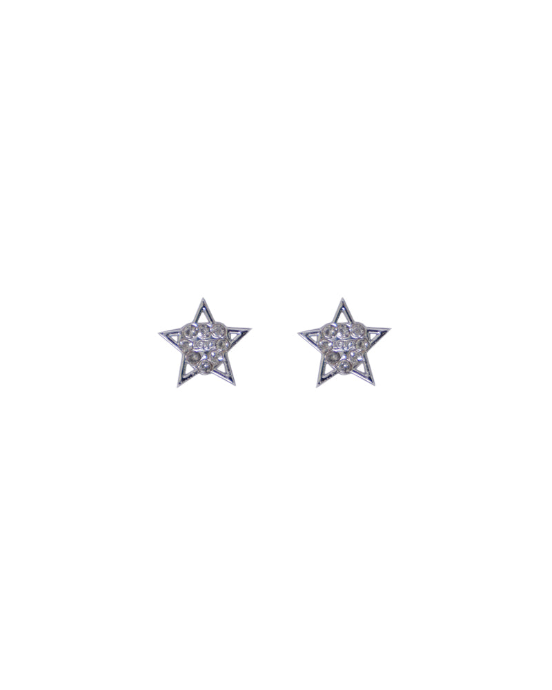 Stroberi Rhinestone Stud Earring- 1