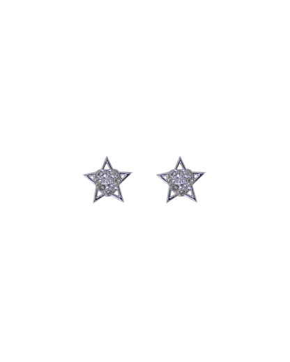 Stroberi Rhinestone Stud Earring- 1