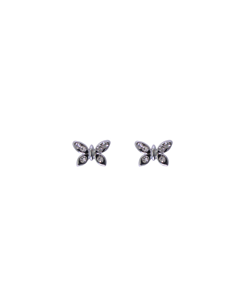 Stroberi Rhinestone Stud Earring- 1