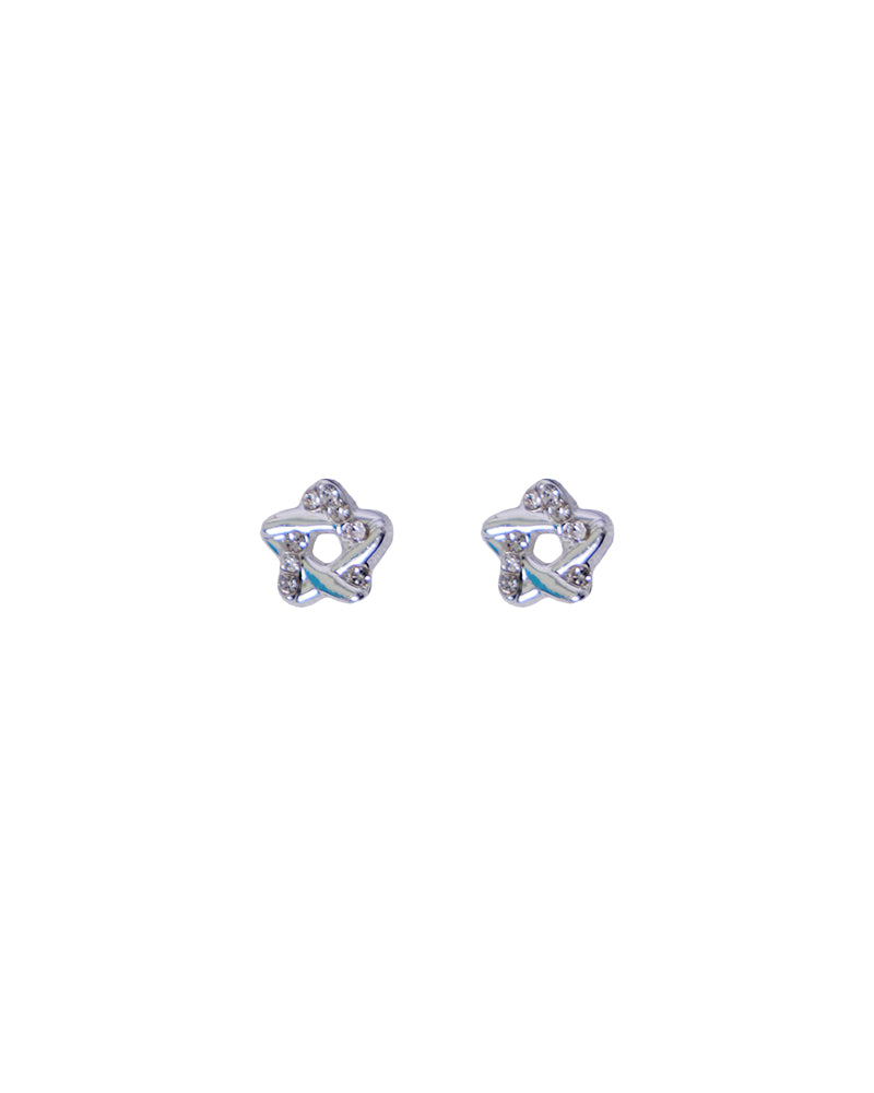 Stroberi Rhinestone Stud Earring- 1