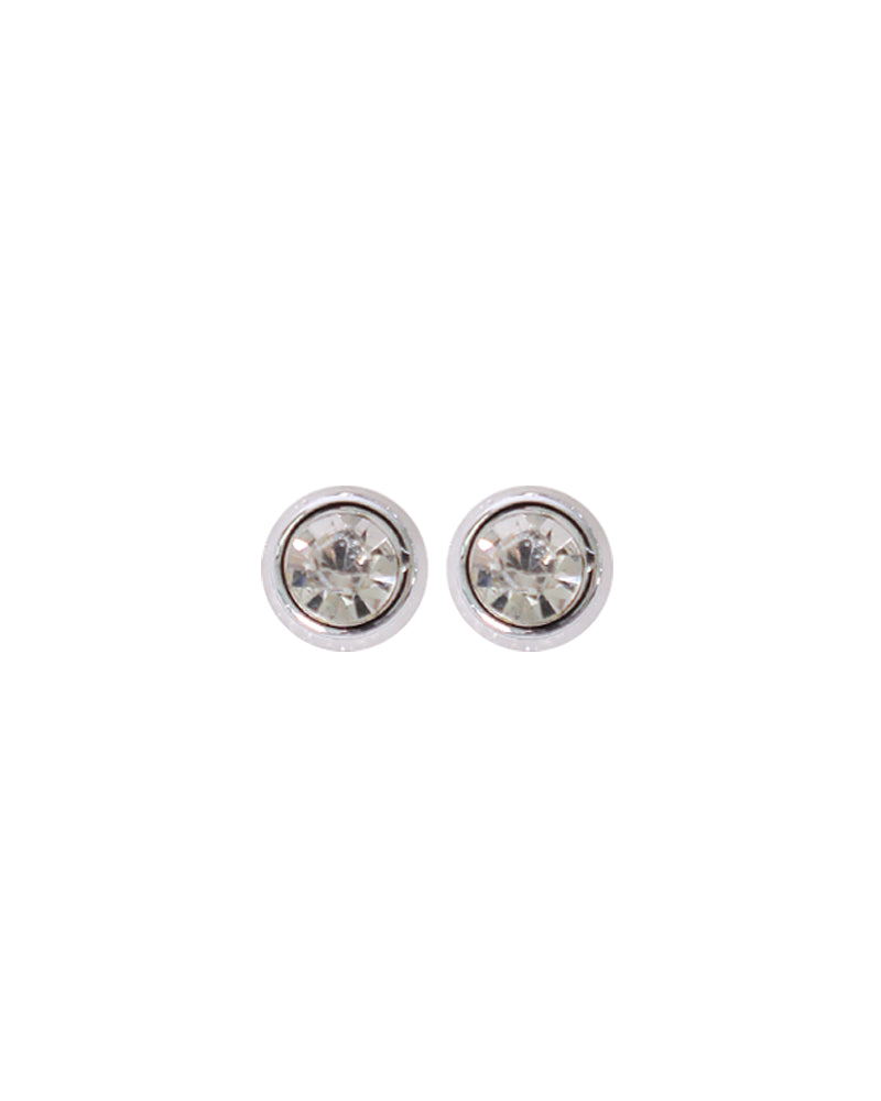 Stroberi Rhinestone Stud Earring- 2