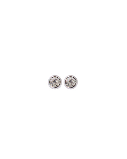 Stroberi Rhinestone Stud Earring- 2