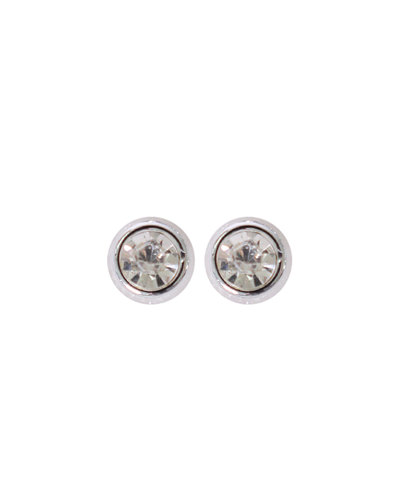 Stroberi Rhinestone Stud Earring- 2