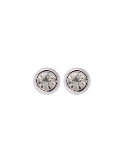 Stroberi Rhinestone Stud Earring- 2