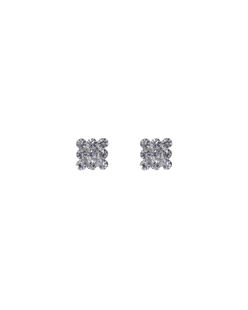 Stroberi Rhinestone Stud Earring- 2