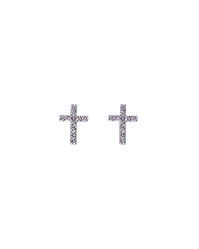 Stroberi Rhinestone Stud Earring- 2