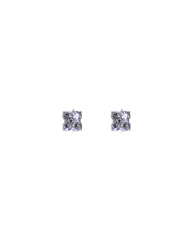 Stroberi Rhinestone Stud Earring- 2