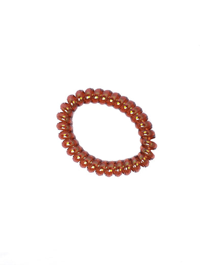 Stroberi Metallic Cable Medium Hair Ties